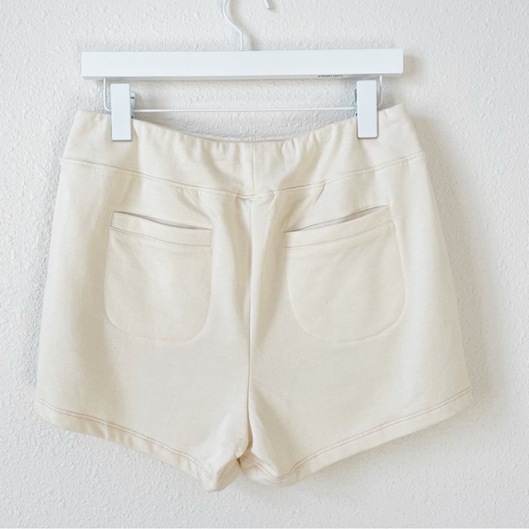 American Giant Cotton Modal Lounge Shorts Cream Size Medium Neutral Comfy - Picture 2 of 9